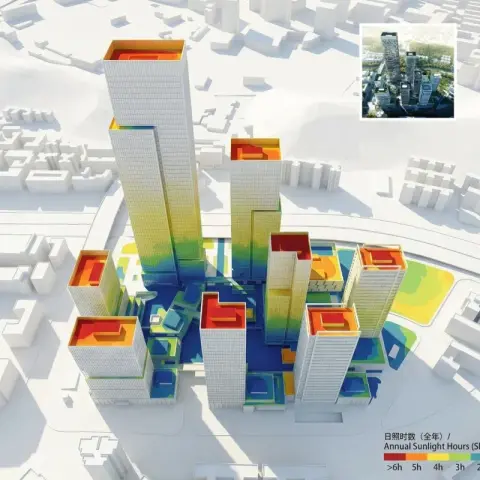 建筑日照分析图