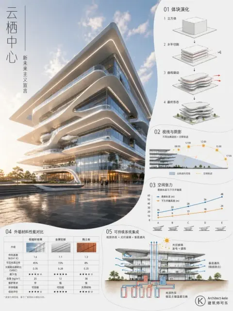 建筑设计竖向排版